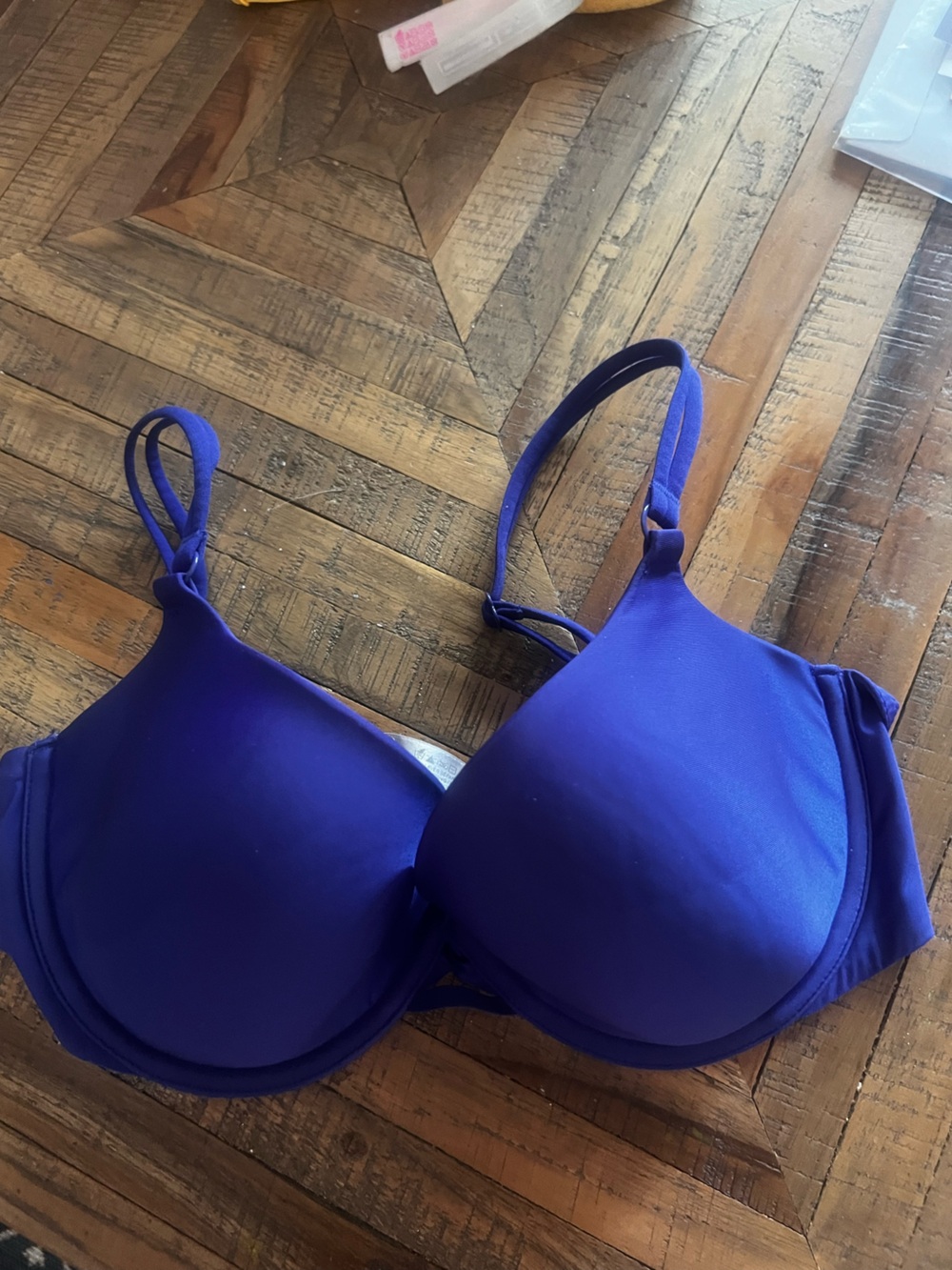 Victoria's Secret Smooth Underwire Bra in Royal Blue 34D